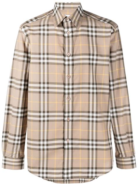 hemd mit burberry muster|BURBERRY Hemden online kaufen .